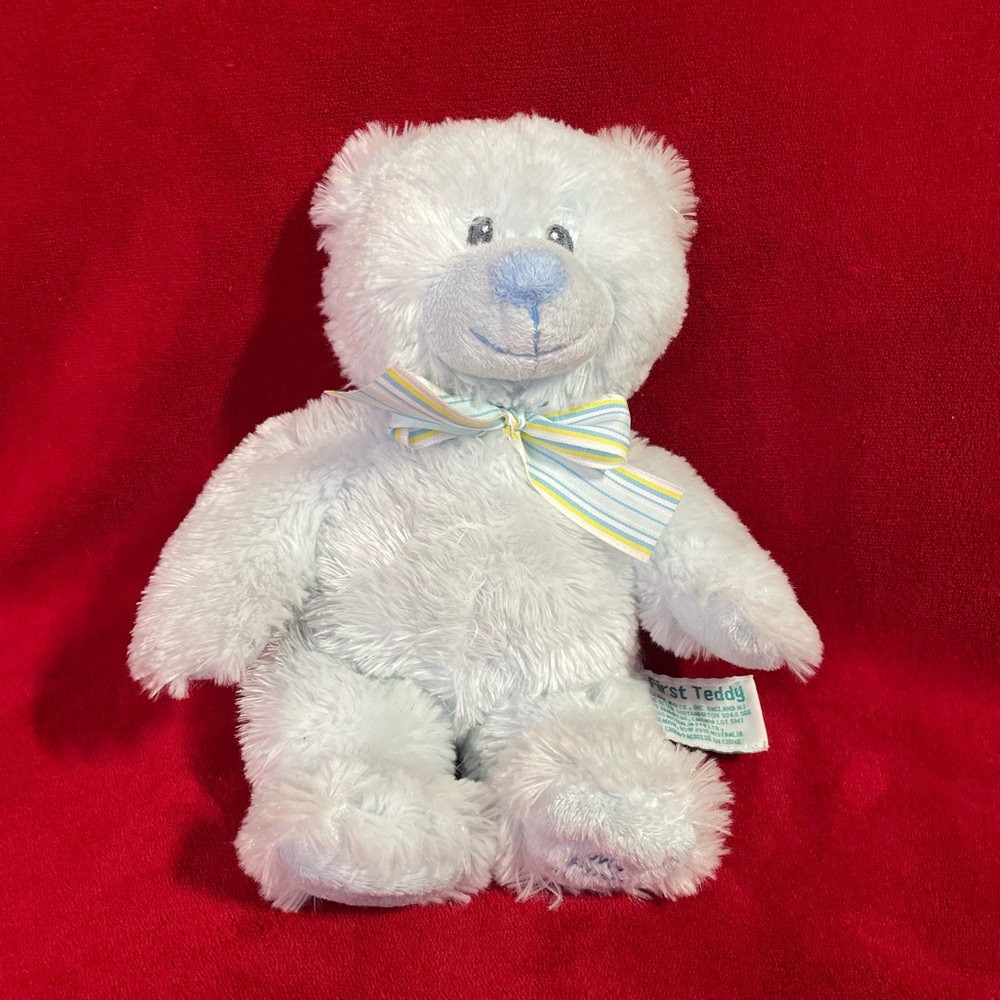 SOLD ✅ Russ Baby My First Teddy Baby Boy's My First Teddy Blue Bear Plush 10"